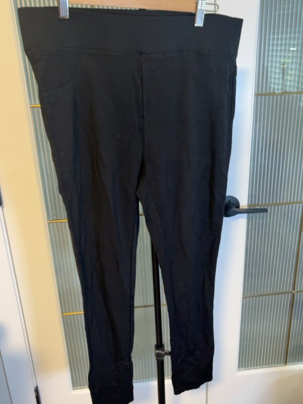 Lola Jeans LIA Women’s XL Black High Rise Pull-On 4-Way Stretch Pants